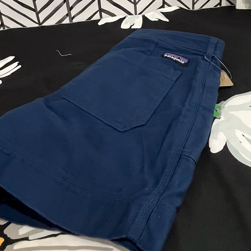 NWT Patagonia 100% Organic Cotton Slub Shorts, 5 inch in Stone Blue, Size 6 - Picture 10 of 13